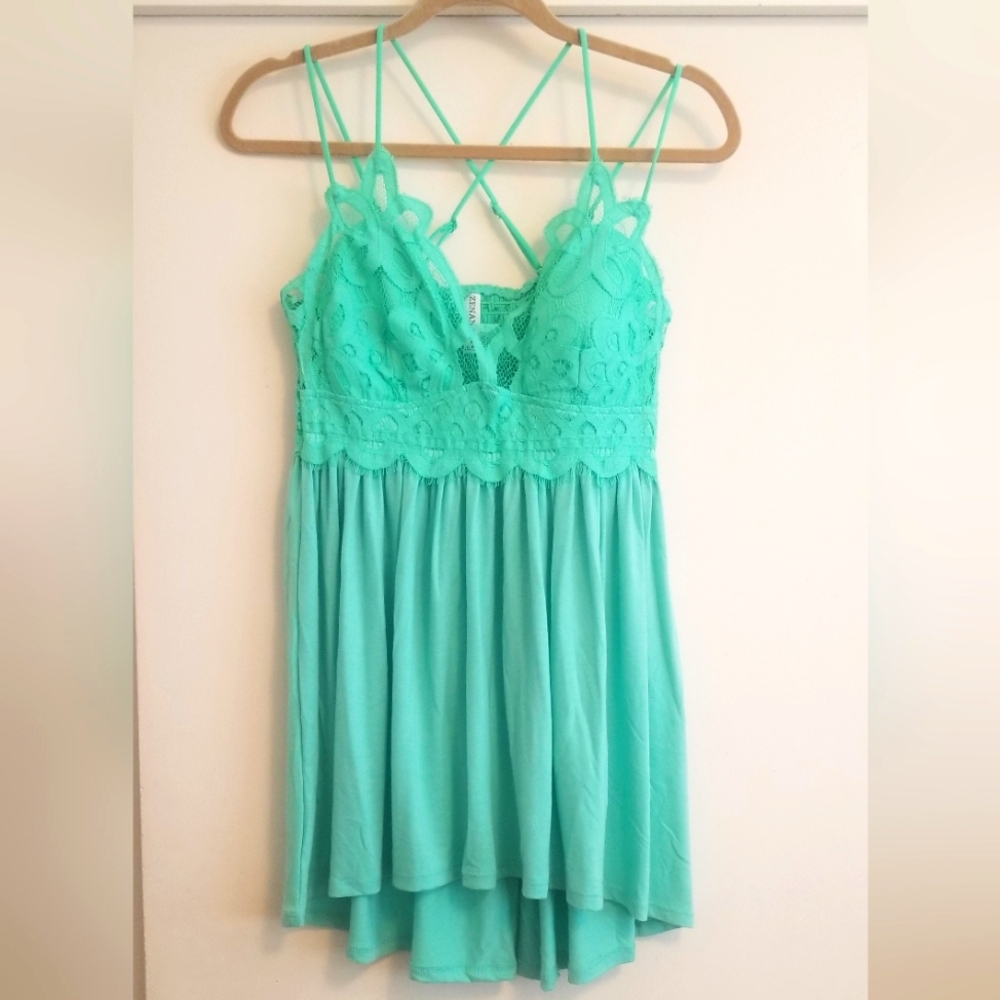 NWOT Zenana Top/ Mini Dress